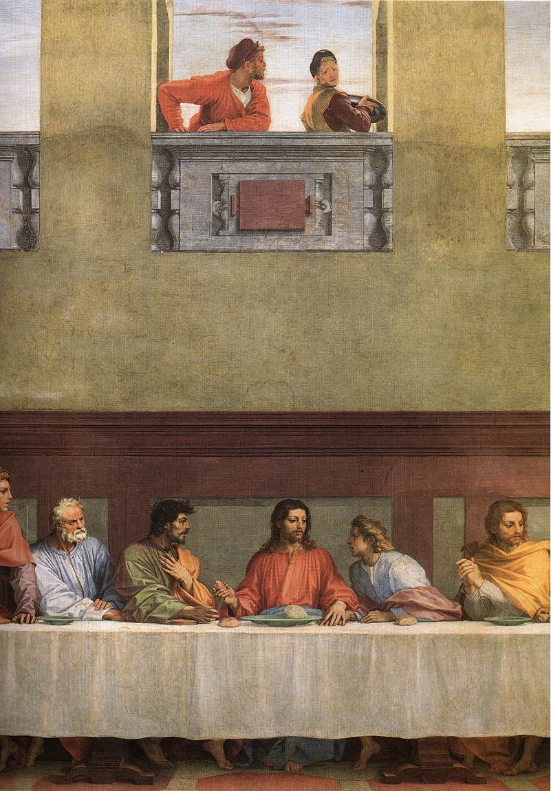 Andrea del Sarto The Last Supper (detail) fg